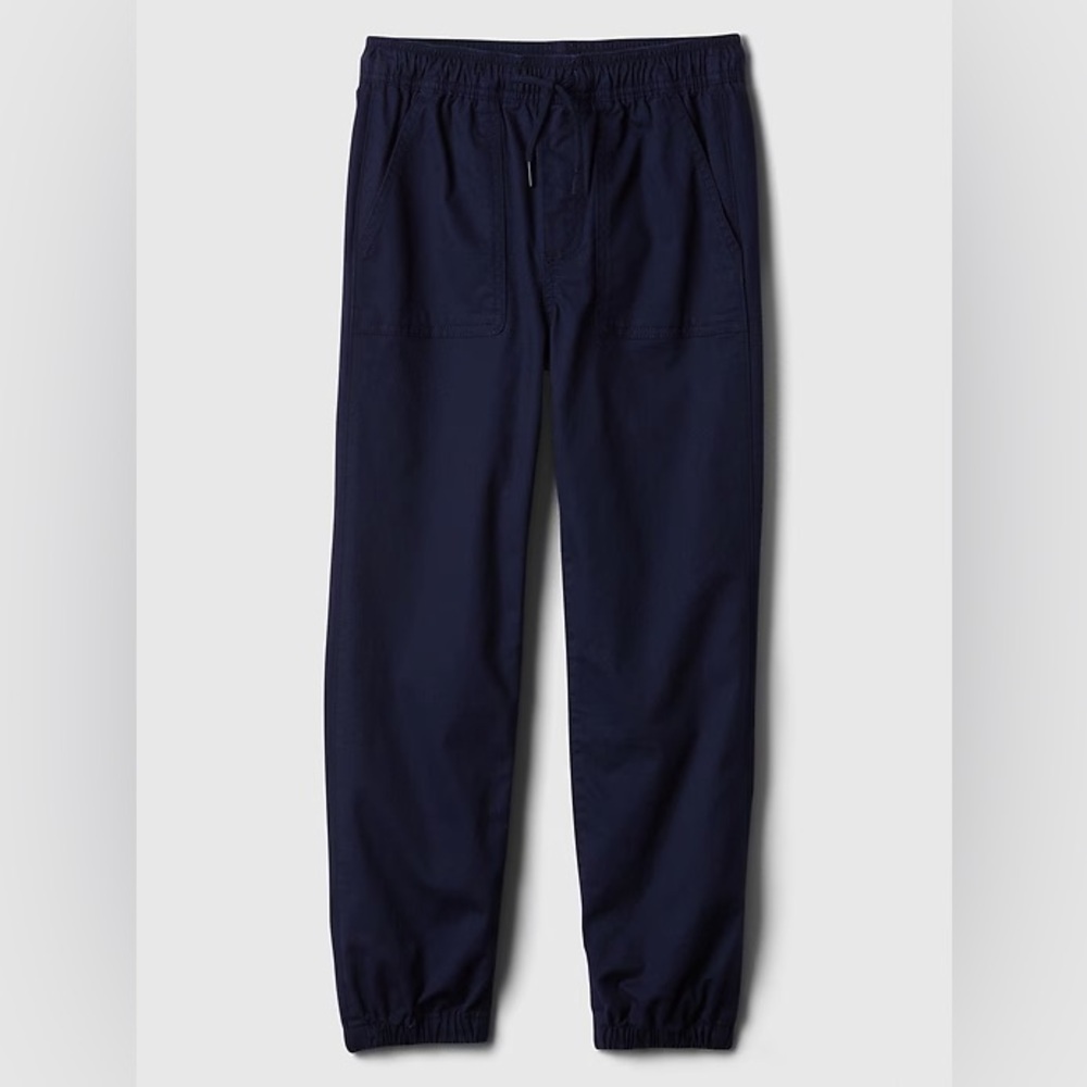 NWT GAP Kids Twill Joggers Navy Blue Size 10 Boys
